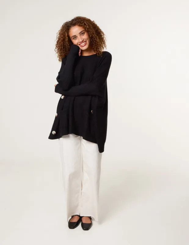 Boxy Jumper With Buttons sold by Blue Vanilla