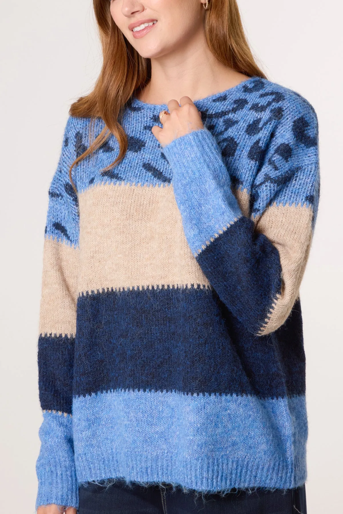 Animal Colour Block Jumper sold by Blue Vanilla product image thumbnail 3