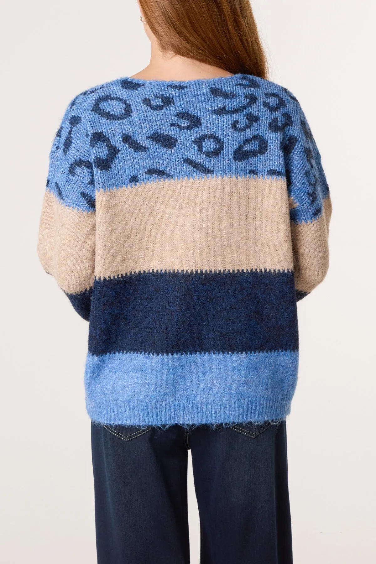 Animal Colour Block Jumper sold by Blue Vanilla product image thumbnail 4