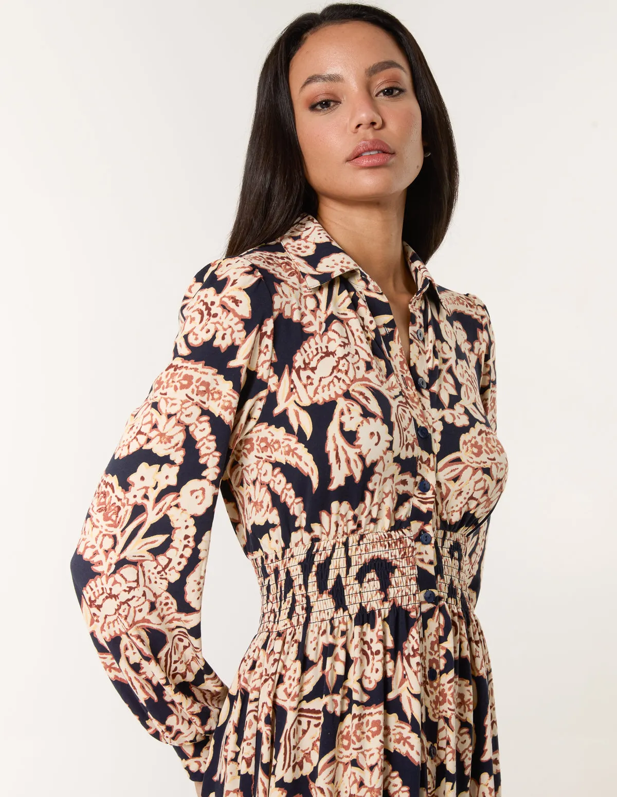 Border Print Shirt Dress sold by Blue Vanilla product image thumbnail 2