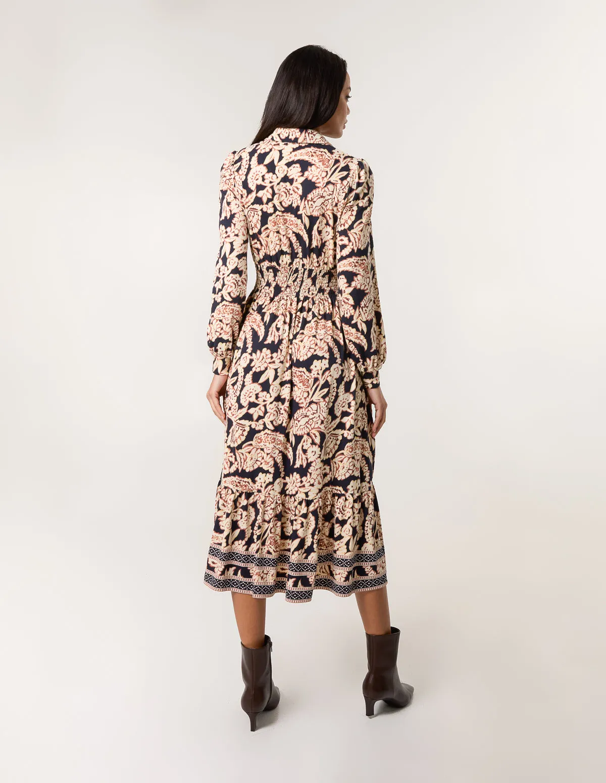 Border Print Shirt Dress sold by Blue Vanilla product image thumbnail 4