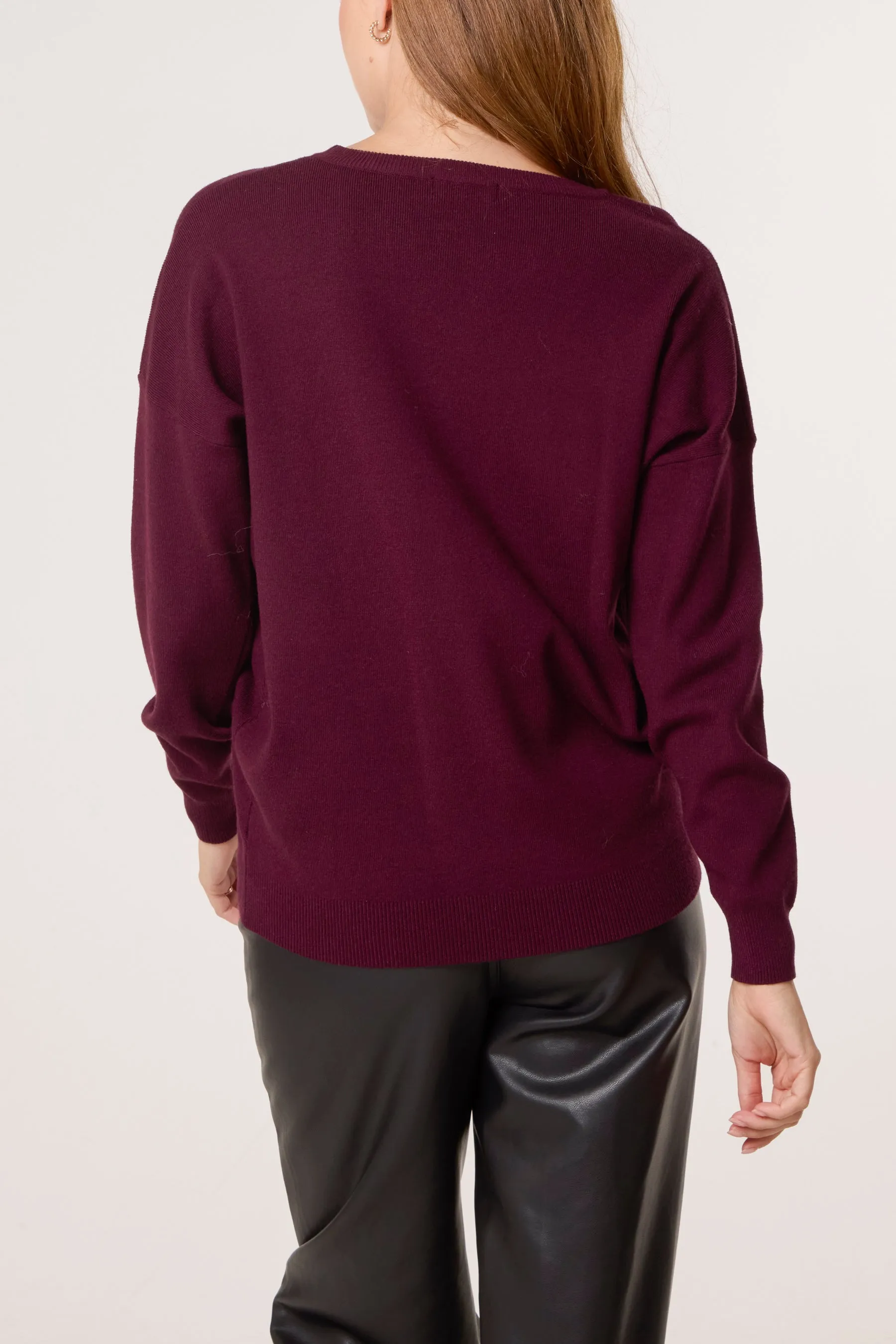Plain Crew Neck Jumper sold by Blue Vanilla product image thumbnail 4