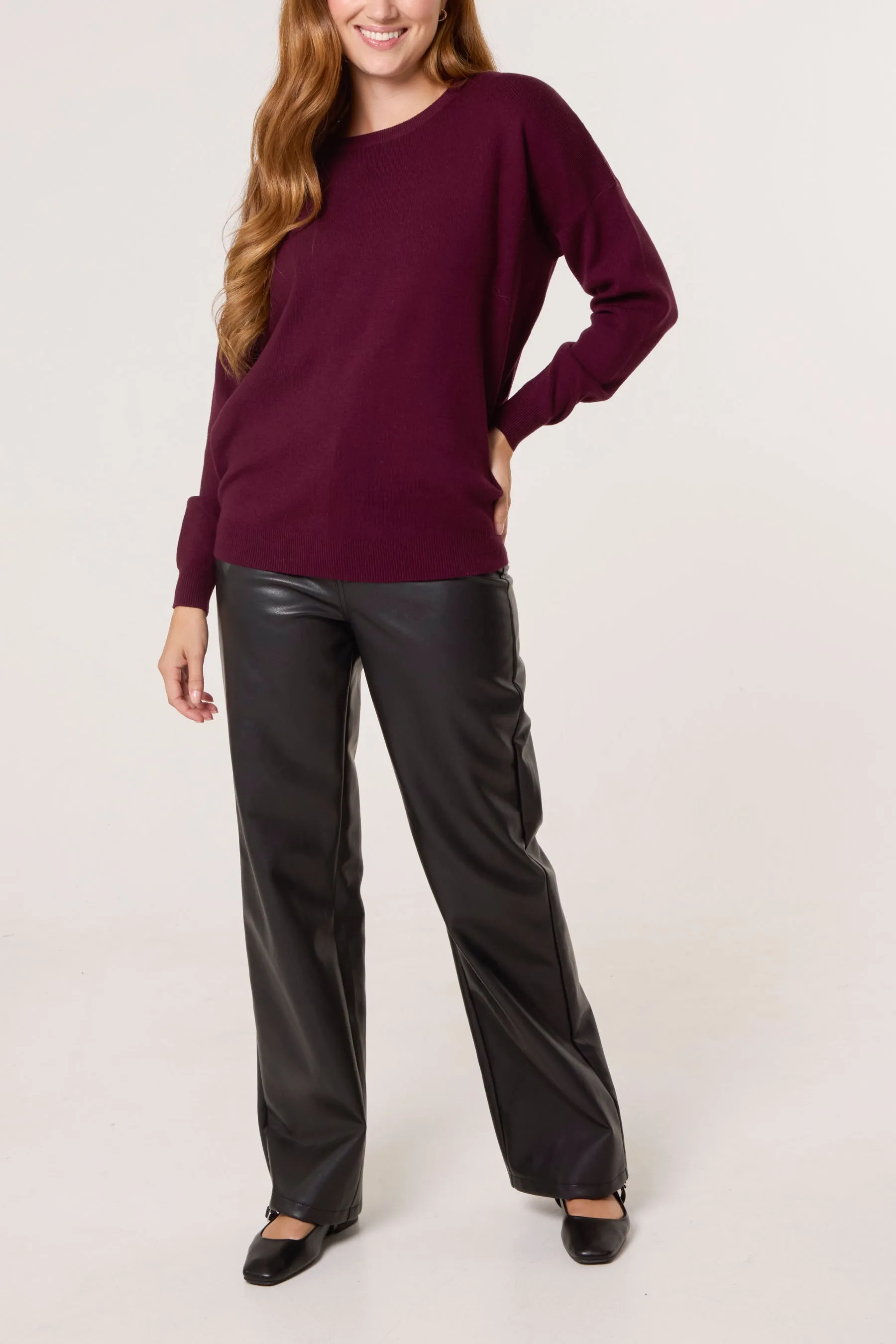 Plain Crew Neck Jumper sold by Blue Vanilla product image thumbnail 2