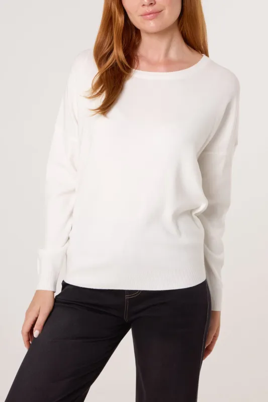 Plain Crew Neck Jumper sold by Blue Vanilla