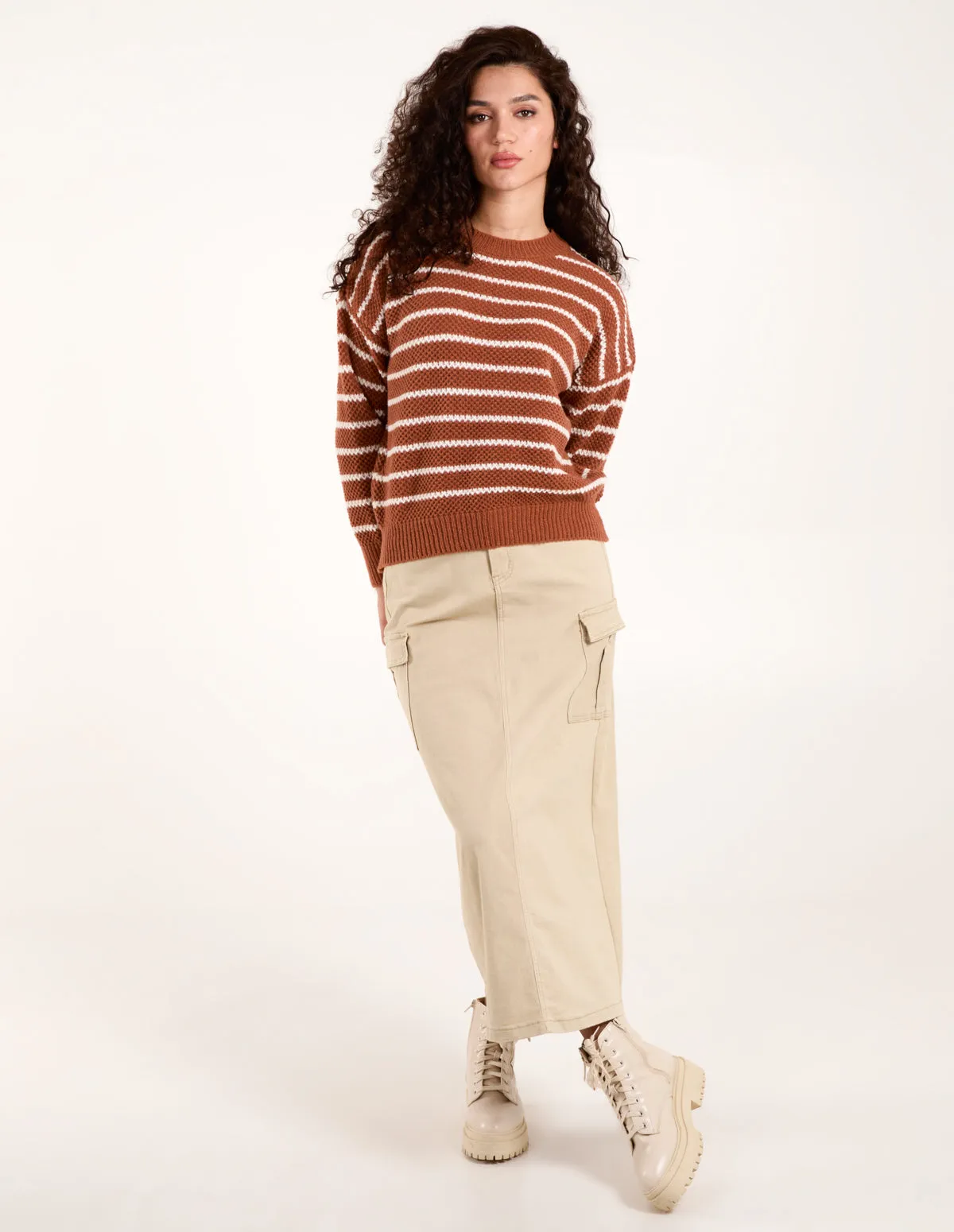 Textured Stripe Jumper sold by Blue Vanilla product image thumbnail 3