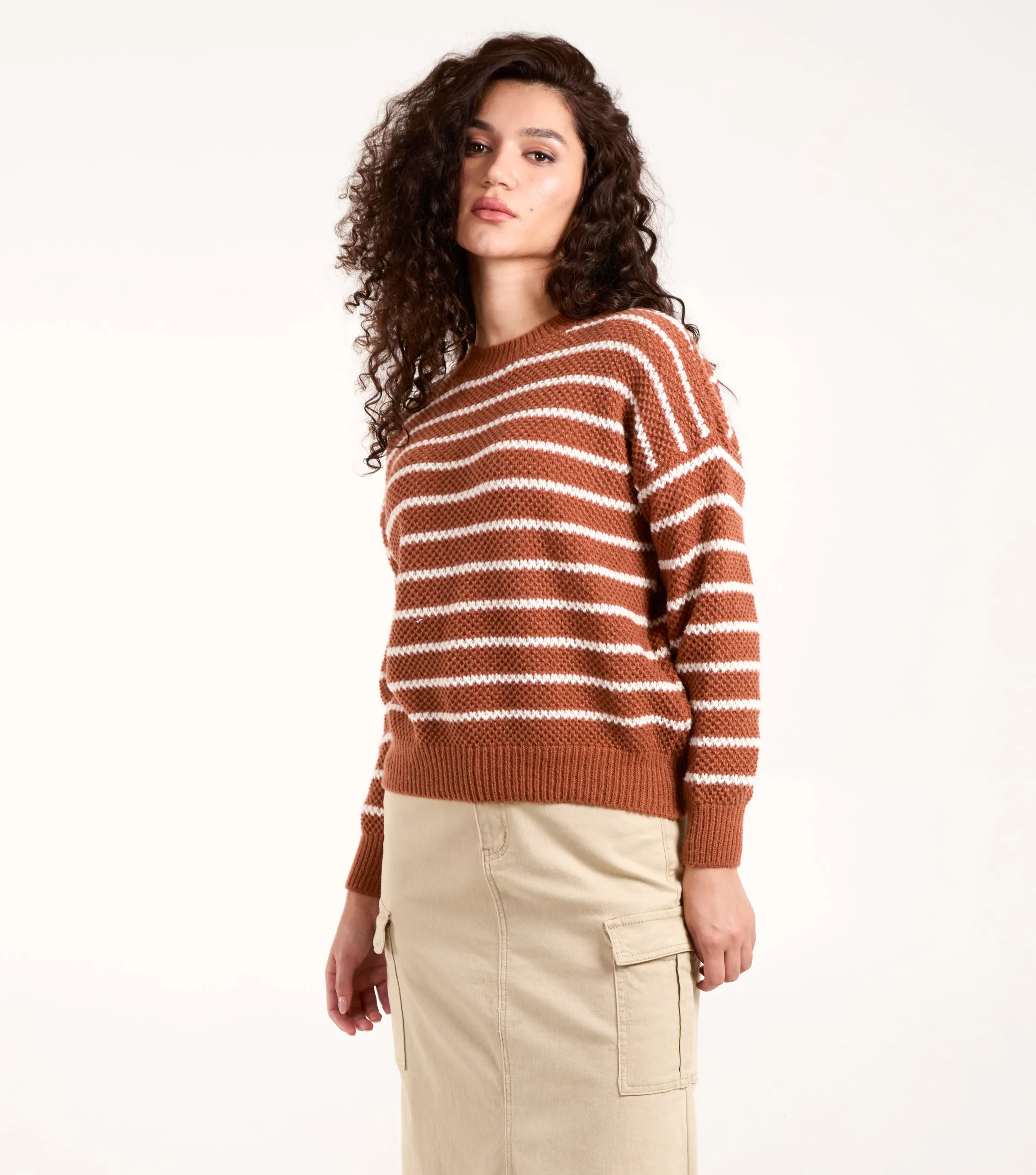 Textured Stripe Jumper sold by Blue Vanilla product image thumbnail 2