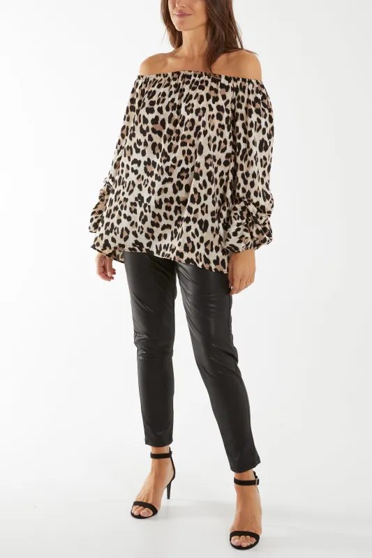Leopard Print Blouse sold by Blue Vanilla