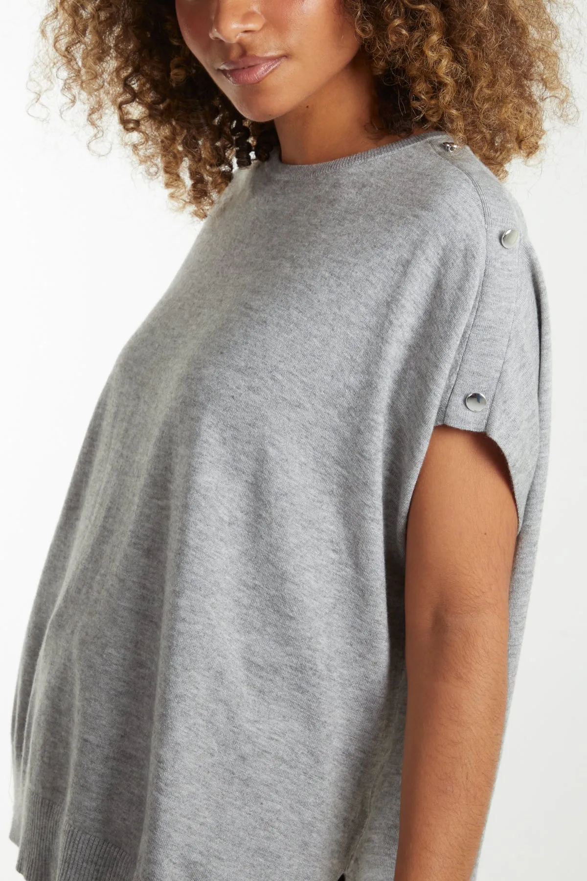 Oversized Button Shoulder Top sold by Blue Vanilla product image thumbnail 3