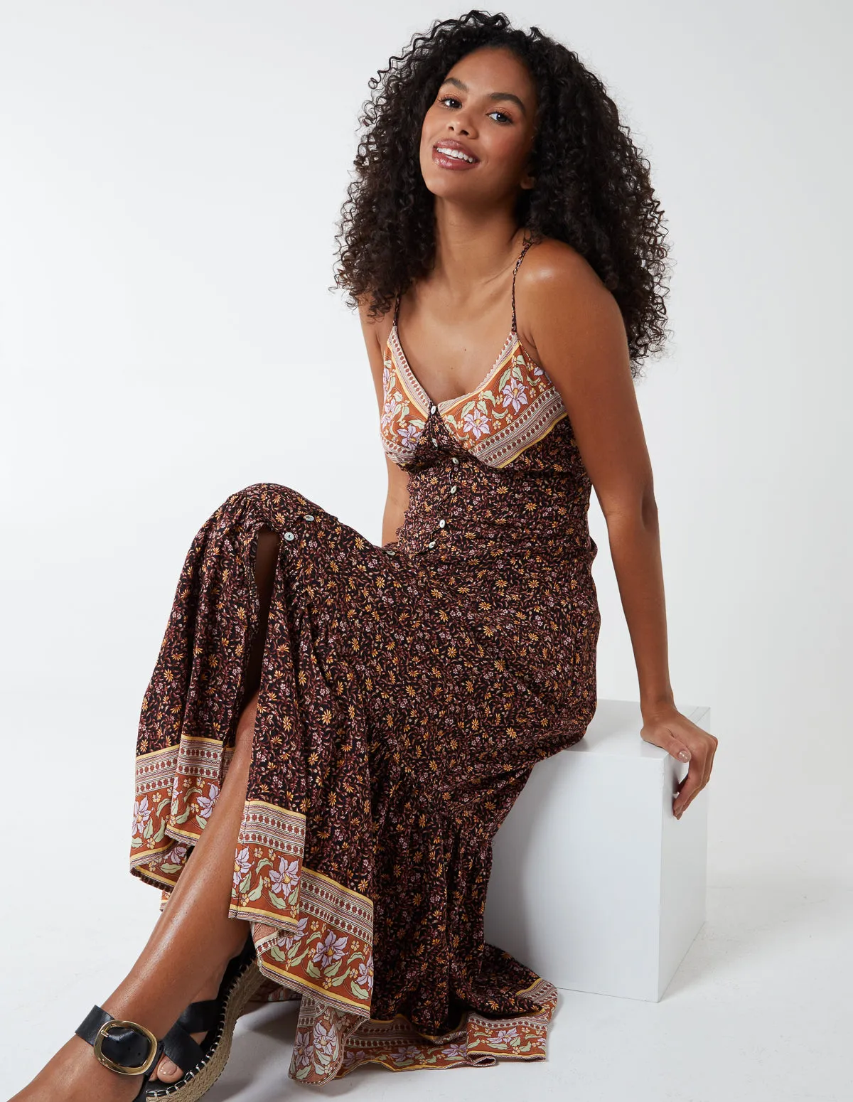 Button Front Cami Dress sold by Blue Vanilla product image thumbnail 3