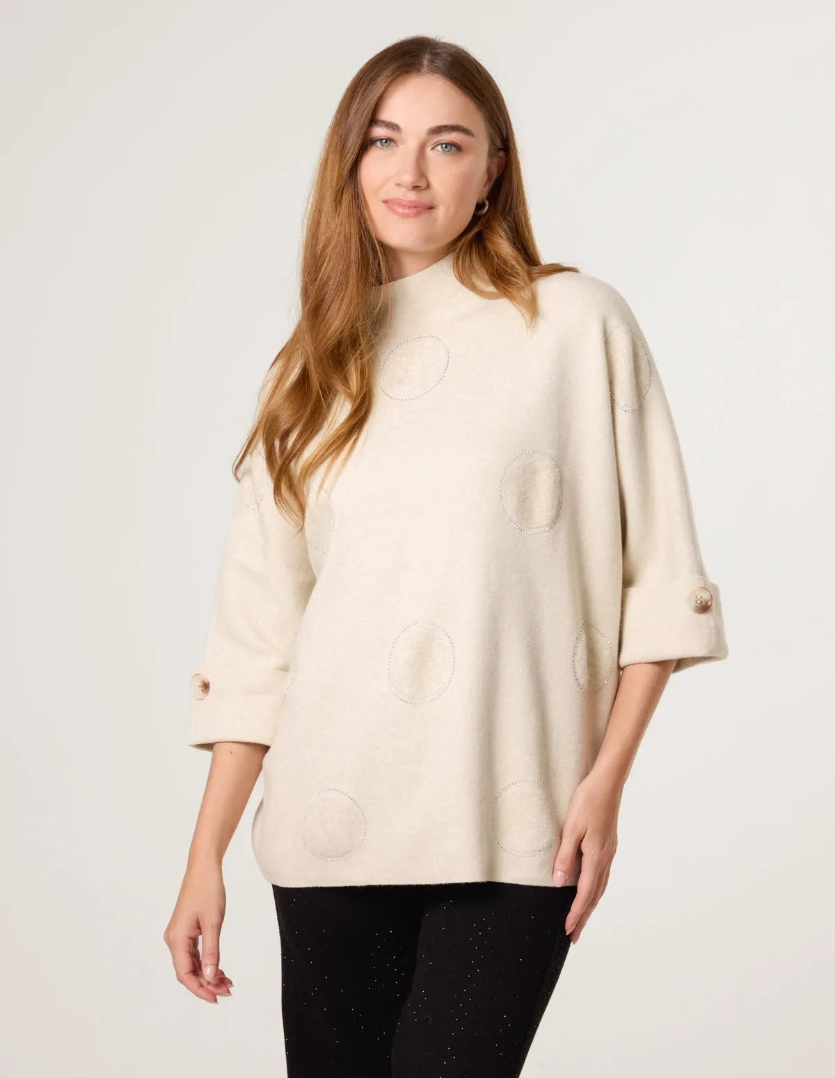 Circle Rhinestone Jumper sold by Blue Vanilla