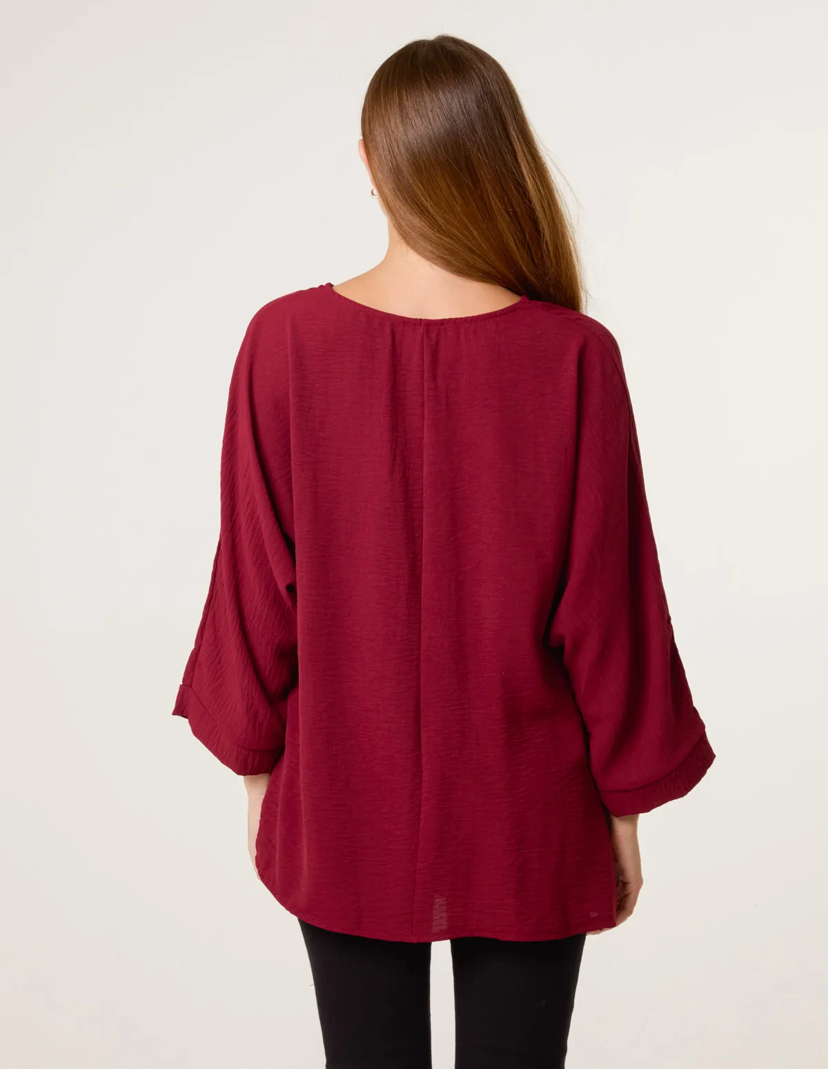 Detail Side Gathered Blouse sold by Blue Vanilla product image thumbnail 4