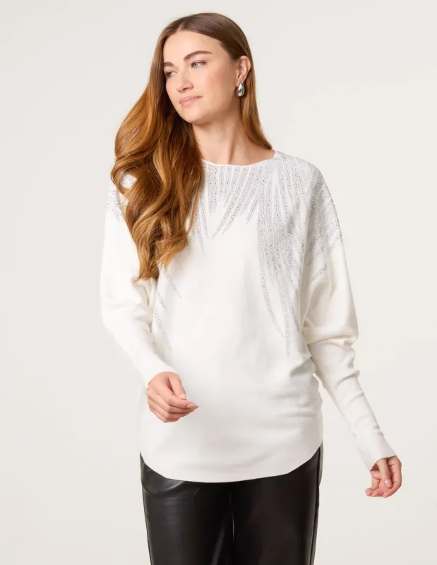 Rhinestone Detailed Jumper sold by Blue Vanilla