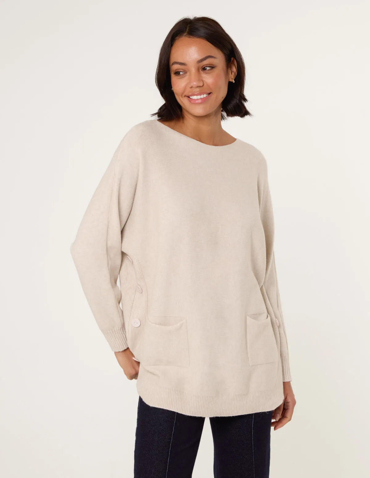 Pocket Slash Scoop Neck Jumper sold by Blue Vanilla product image thumbnail 2