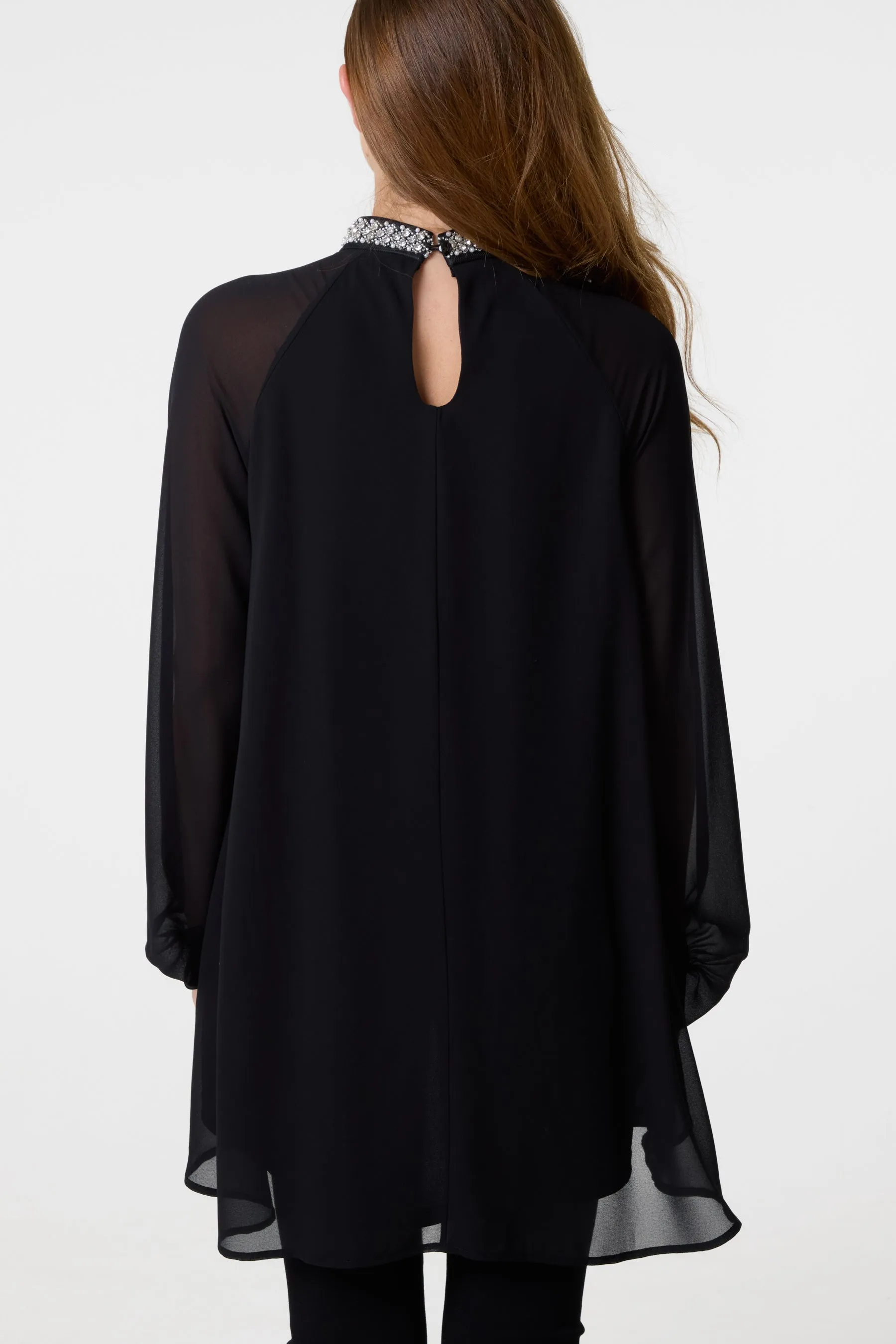 Embellished Collar Tunic Top sold by Blue Vanilla product image thumbnail 4