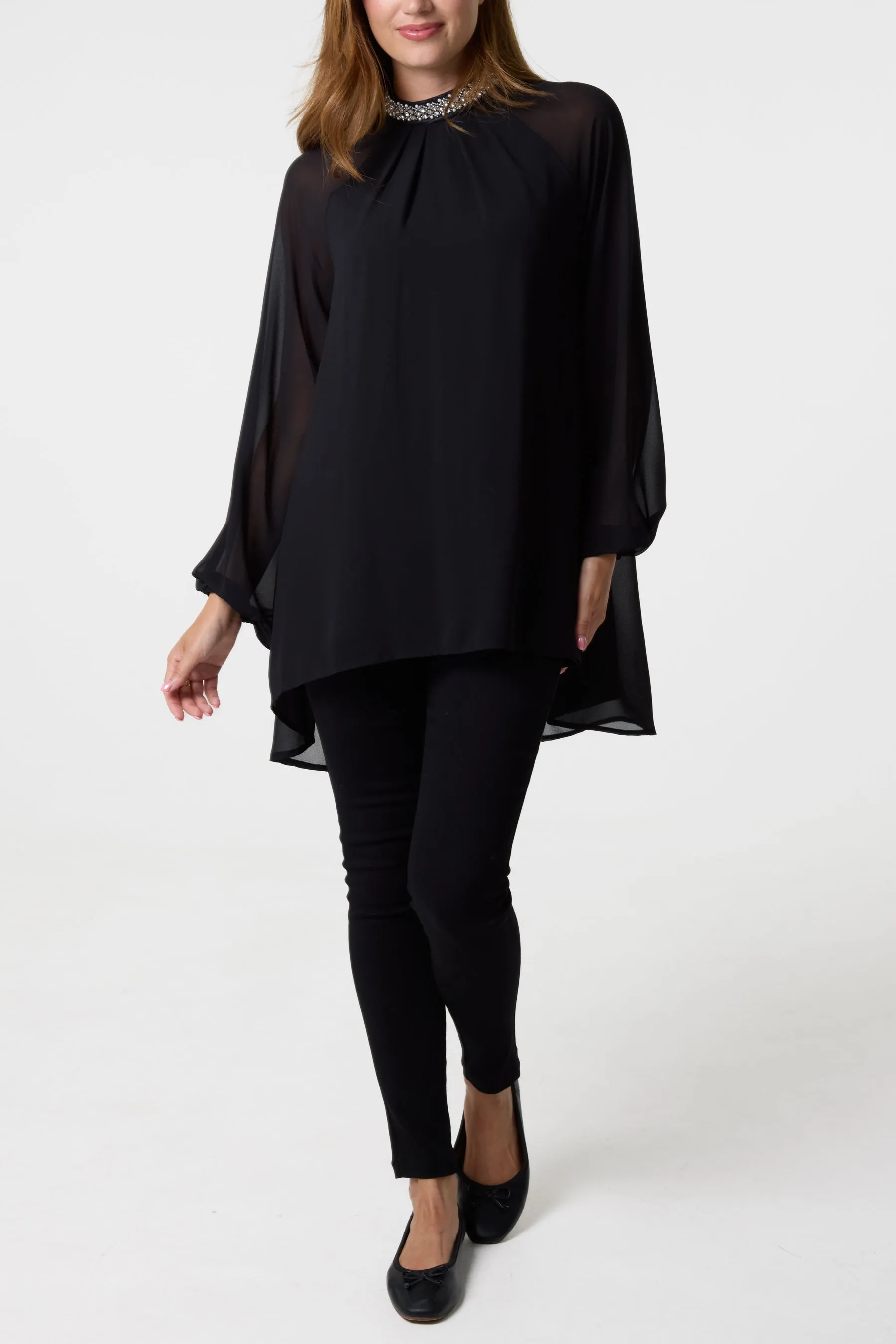 Embellished Collar Tunic Top sold by Blue Vanilla product image thumbnail 2