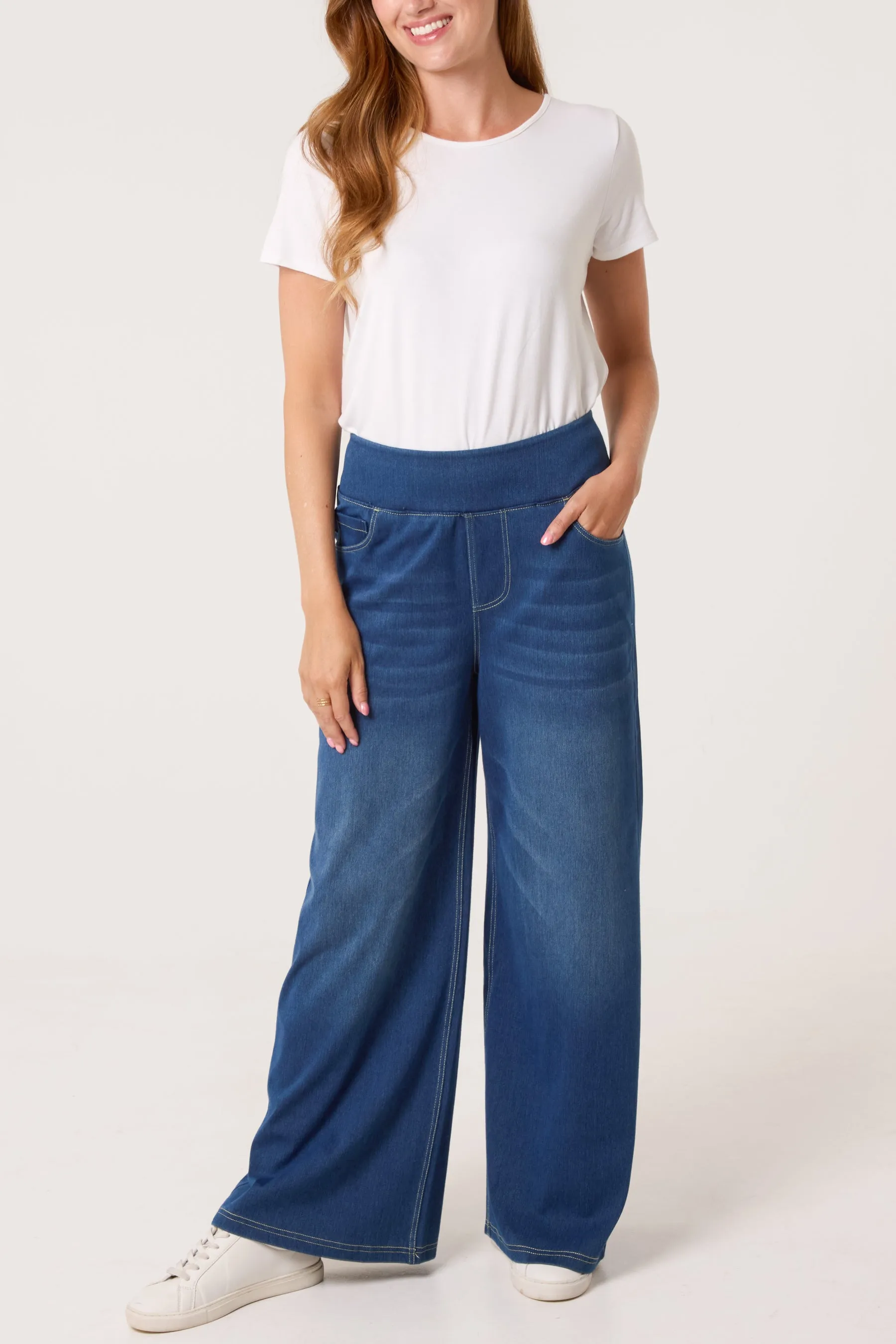 Elasticated Washed Jeans sold by Blue Vanilla product image thumbnail 2