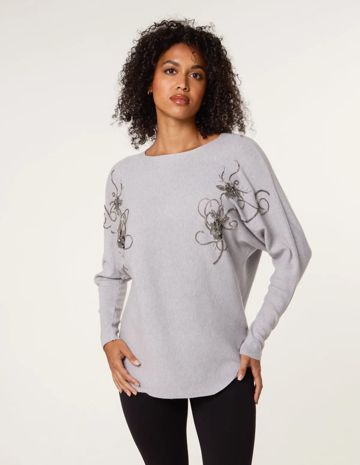Floral Embroidered Long Sleeve Top sold by Blue Vanilla product image thumbnail 2