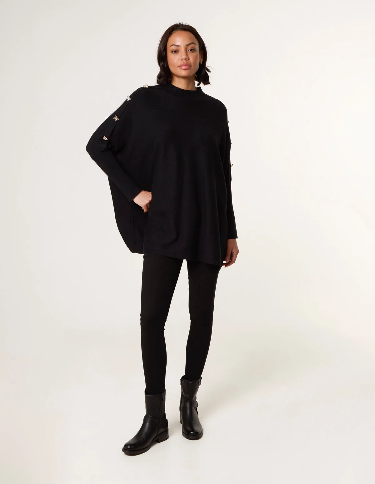 Butterfly Button Detail Jumper sold by Blue Vanilla product image thumbnail 3