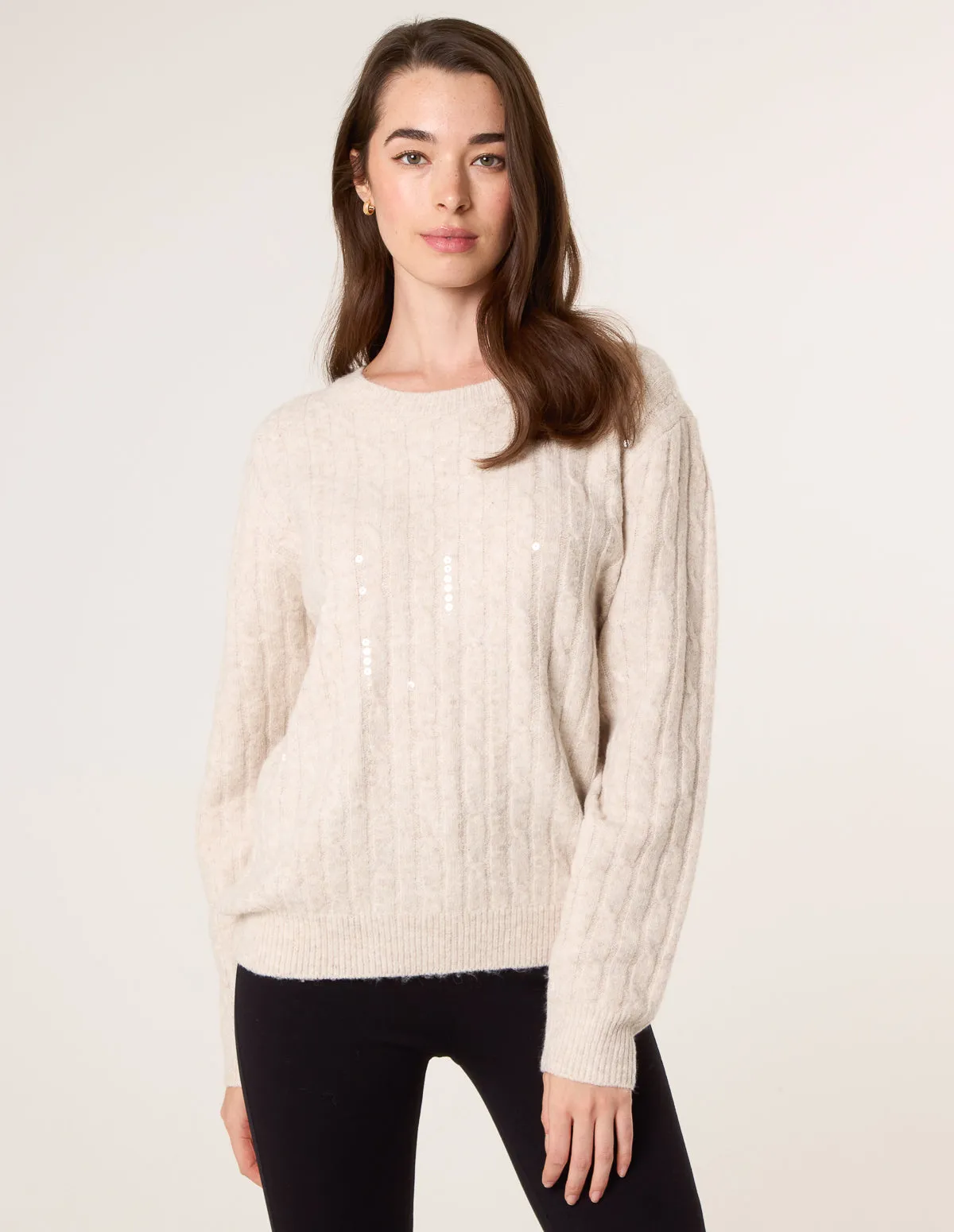 Round Neck Jumper With Sequin sold by Blue Vanilla