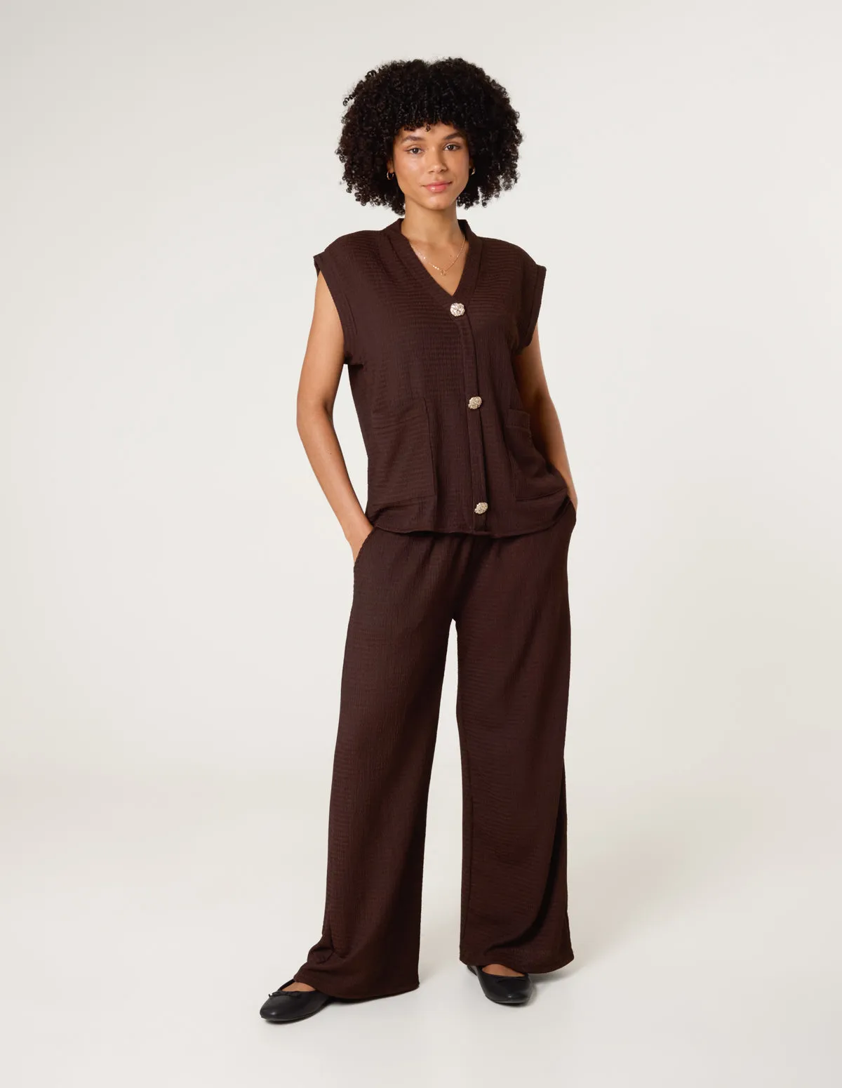 Gold Button Co-ord Set sold by Blue Vanilla product image thumbnail 2