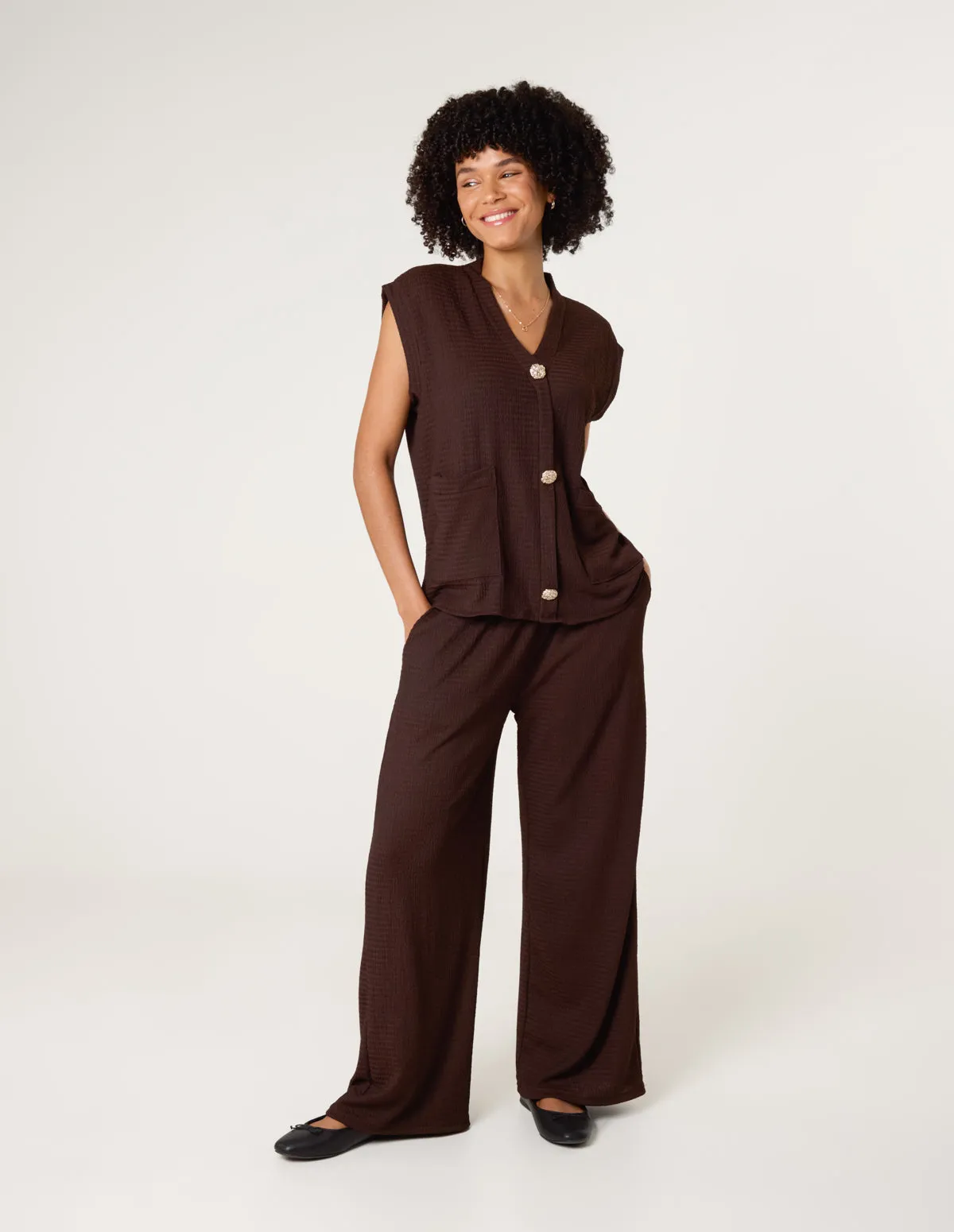 Gold Button Co-ord Set sold by Blue Vanilla