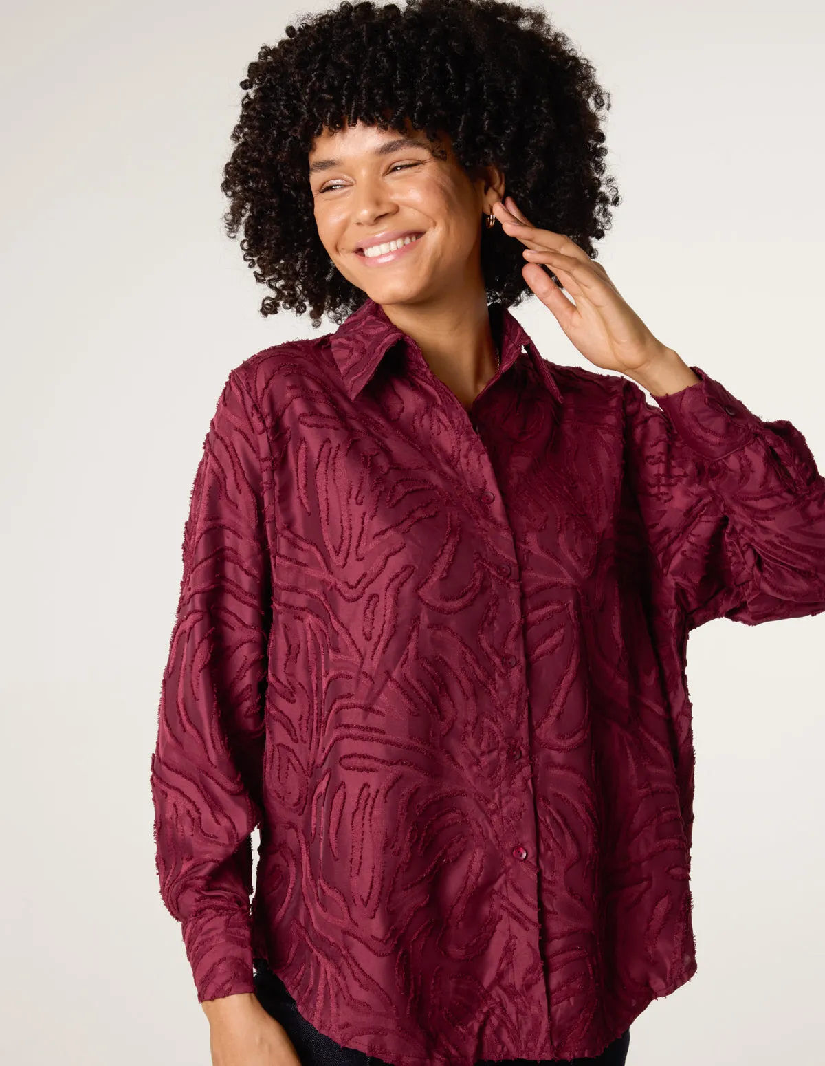 Burnact Oversized Shirt sold by Blue Vanilla