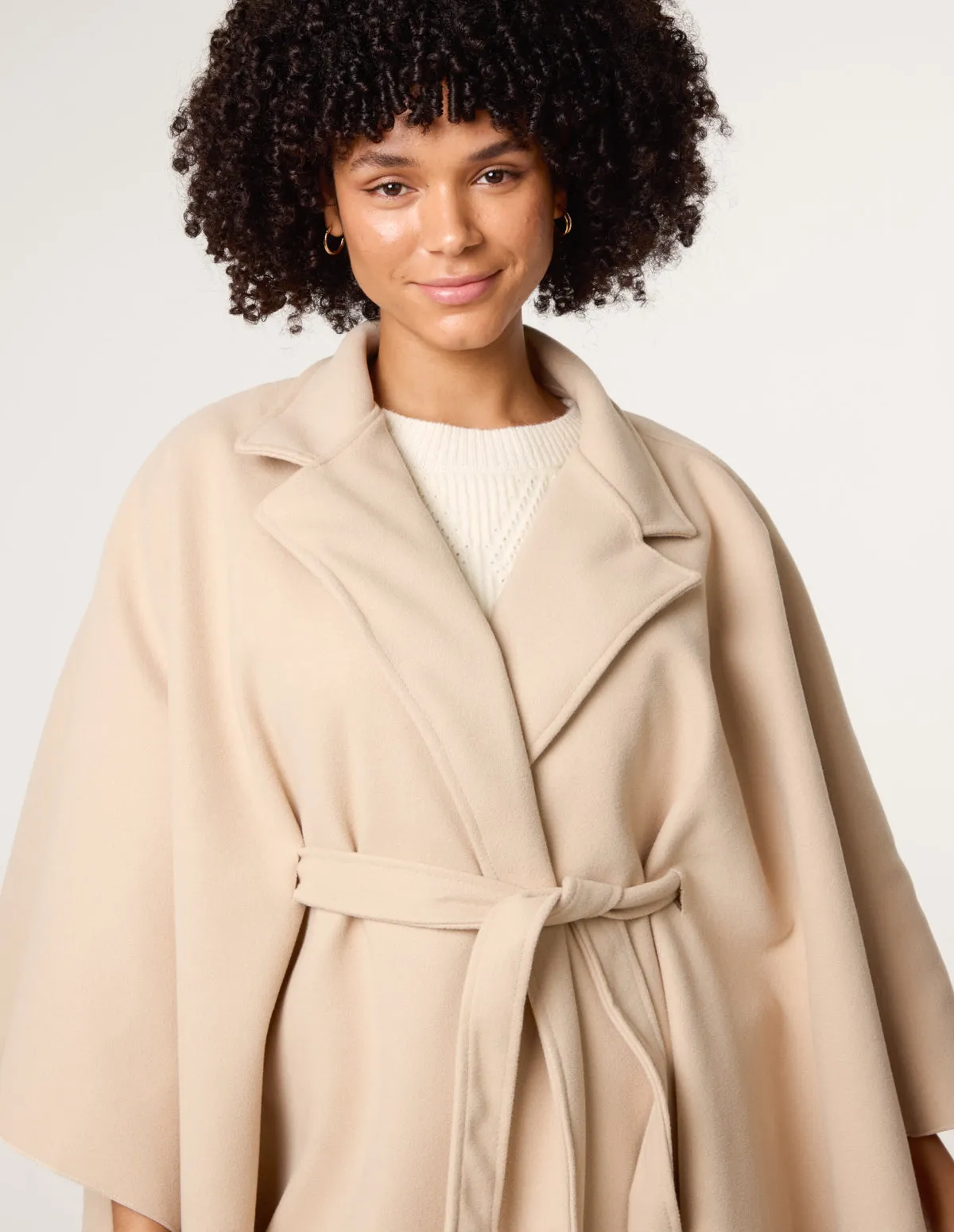 Belted Cape Coat sold by Blue Vanilla product image thumbnail 3