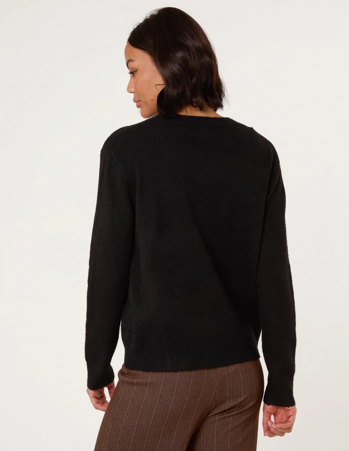 Gold Flower Buttons Cardigan sold by Blue Vanilla product image thumbnail 4