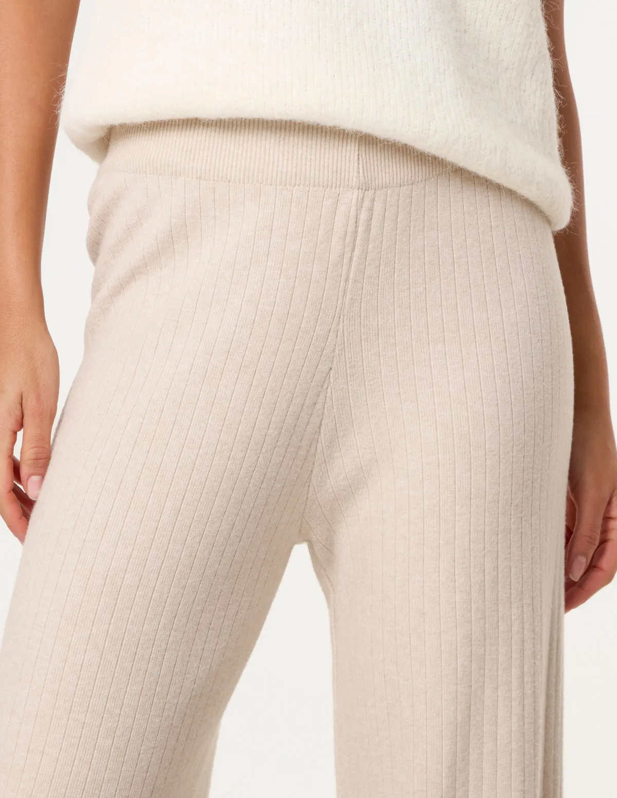 Ribbed Wide Leg Trousers sold by Blue Vanilla product image thumbnail 3