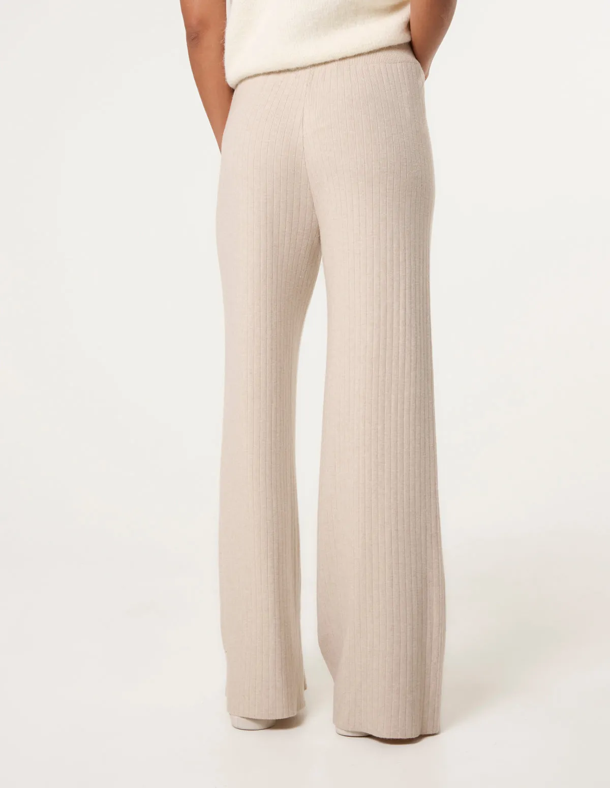 Ribbed Wide Leg Trousers sold by Blue Vanilla product image thumbnail 4