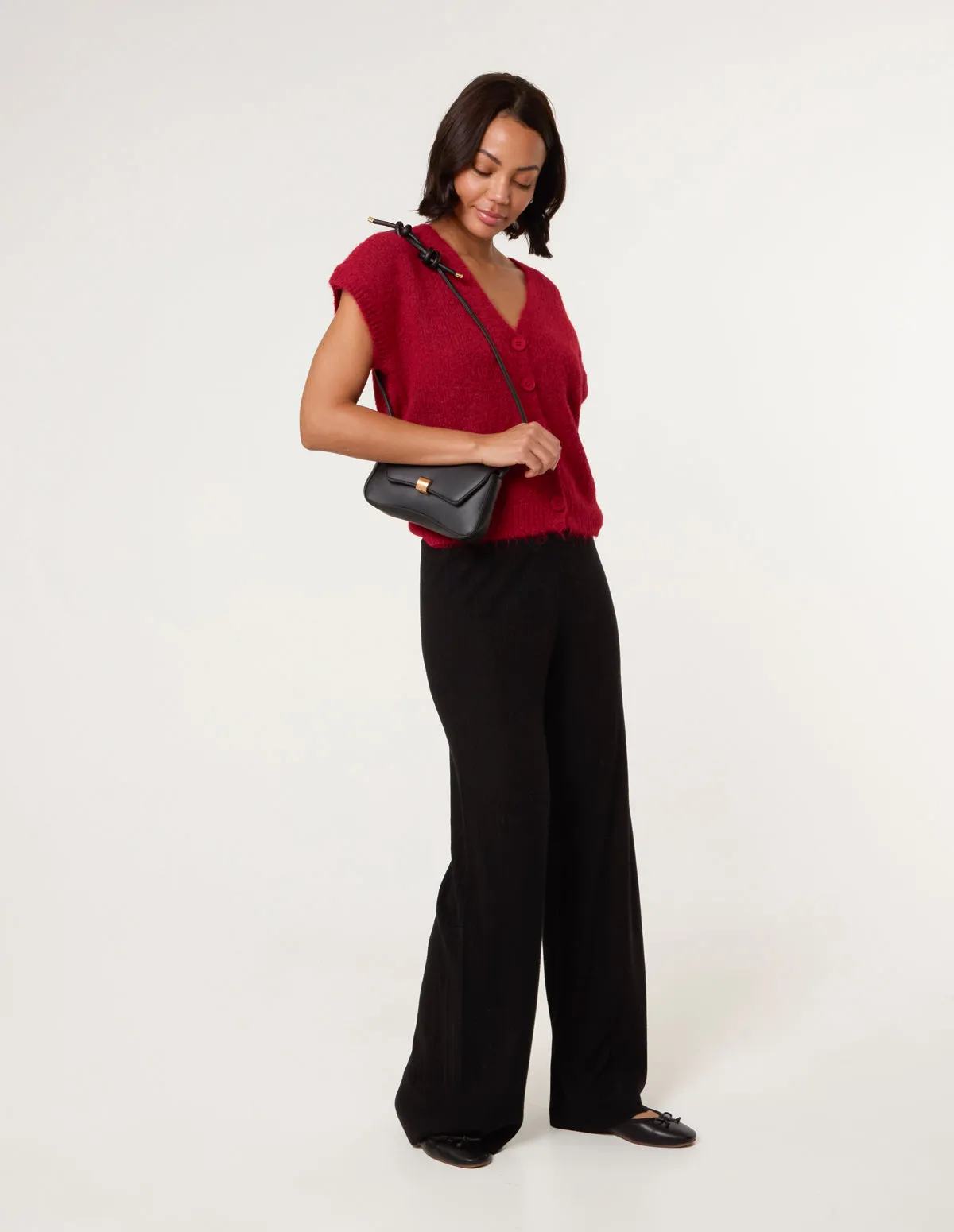Ribbed Wide Leg Trousers sold by Blue Vanilla
