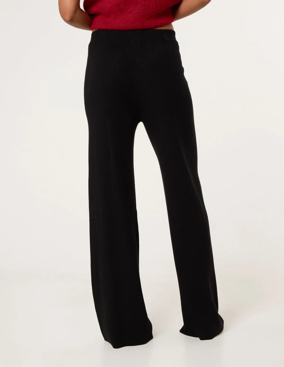 Ribbed Wide Leg Trousers sold by Blue Vanilla product image thumbnail 4