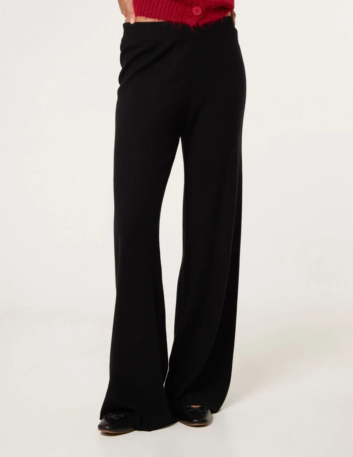 Ribbed Wide Leg Trousers sold by Blue Vanilla product image thumbnail 2