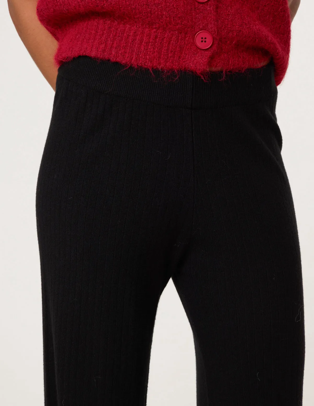 Ribbed Wide Leg Trousers sold by Blue Vanilla product image thumbnail 3