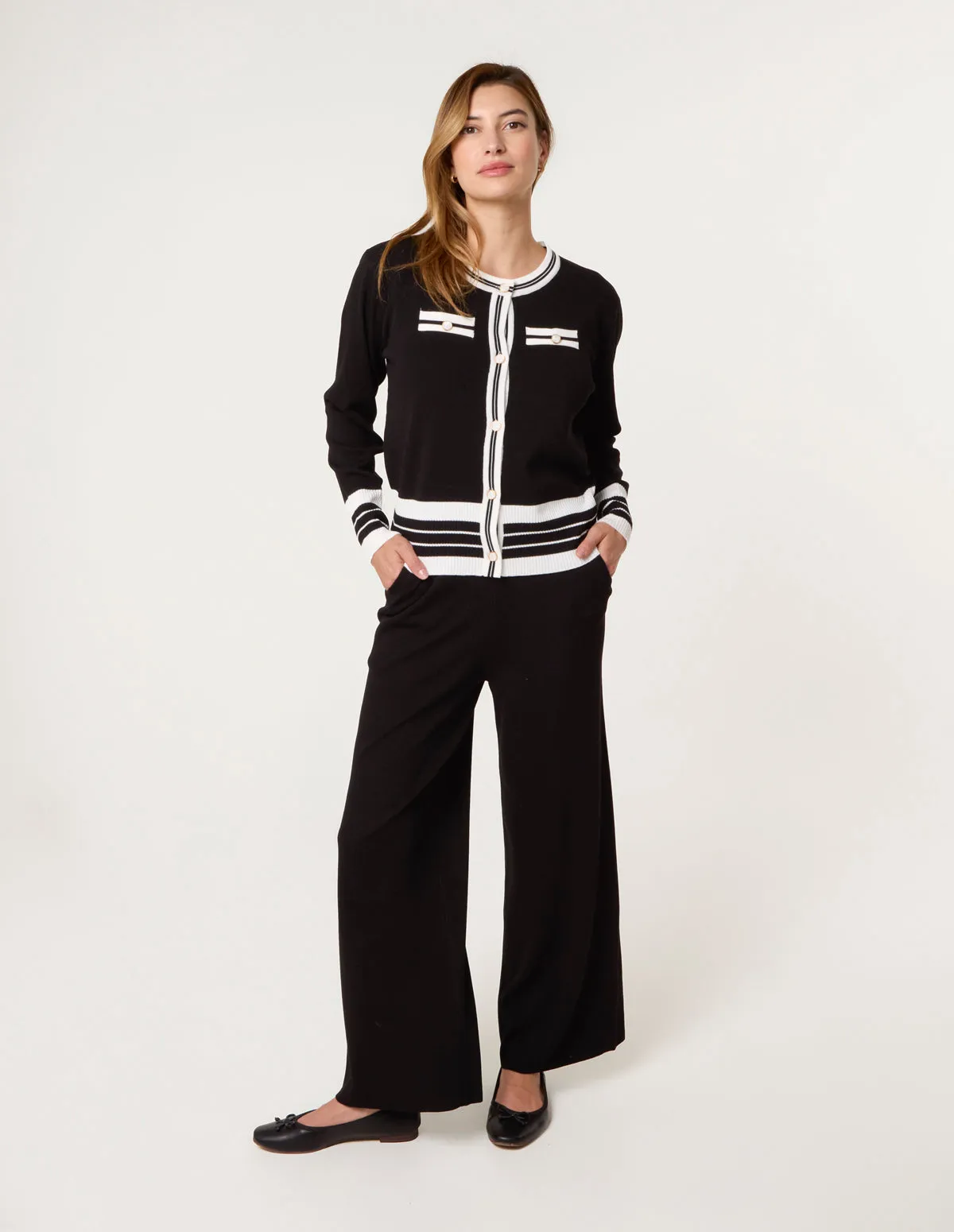 Contrast Colour Co-ord -Button Front Set sold by Blue Vanilla product image thumbnail 2