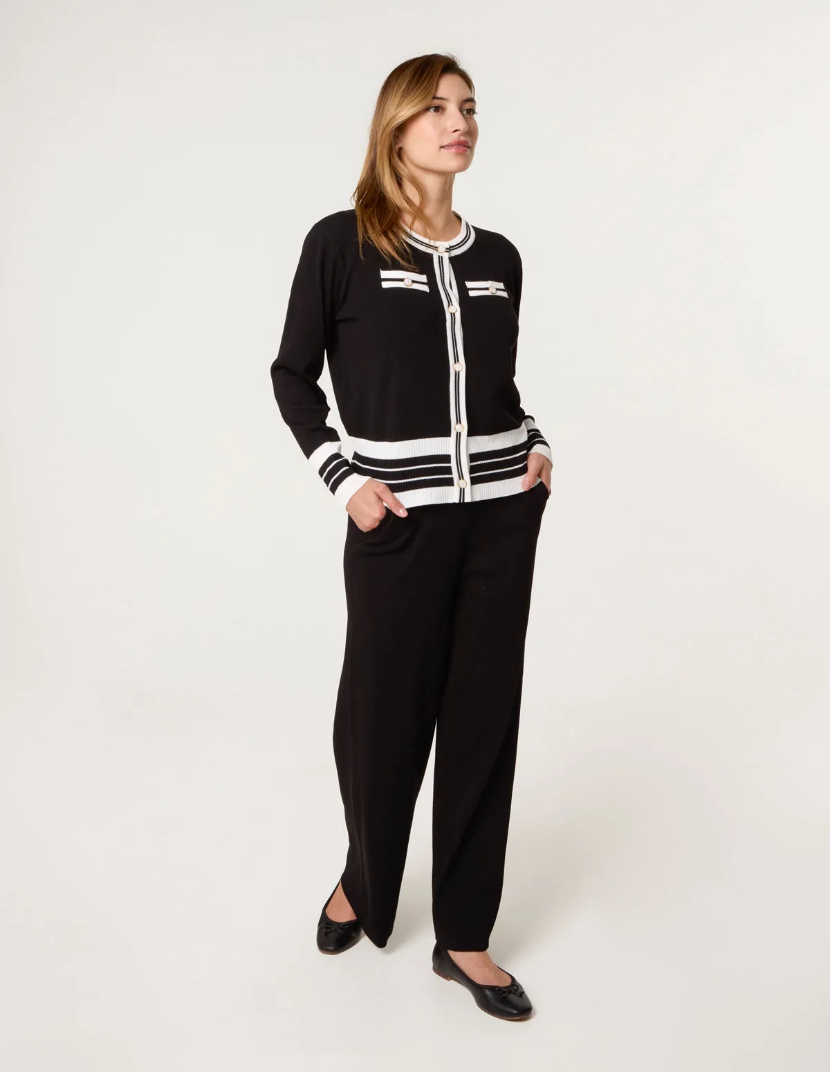 Contrast Colour Co-ord -Button Front Set sold by Blue Vanilla product image thumbnail 4