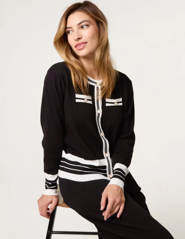 Contrast Colour Co-ord -Button Front Set sold by Blue Vanilla