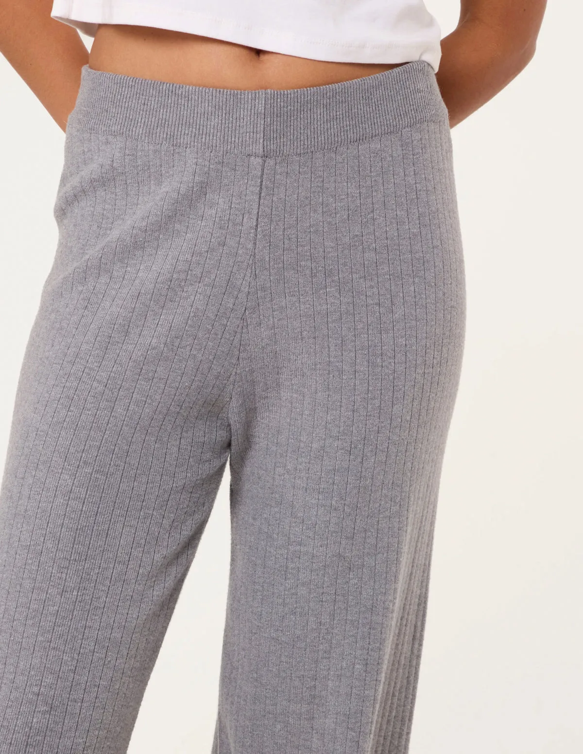 Ribbed Wide Leg Trousers sold by Blue Vanilla product image thumbnail 3