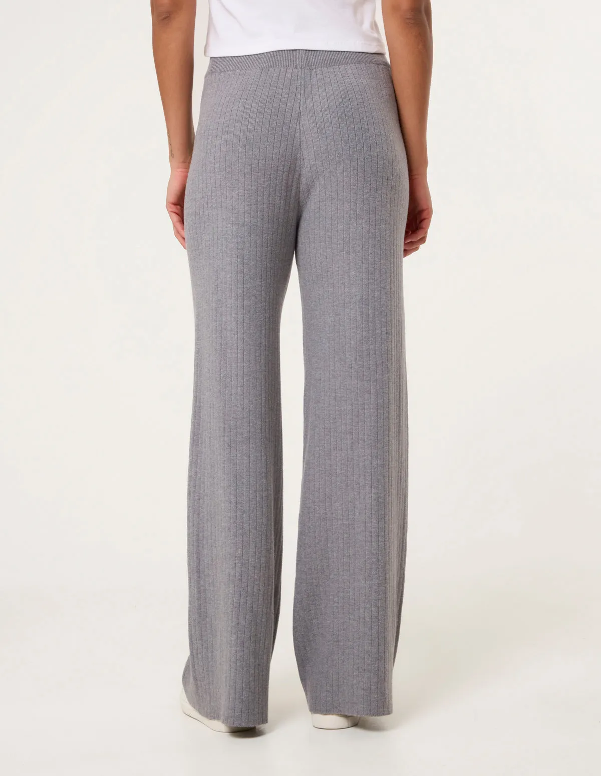 Ribbed Wide Leg Trousers sold by Blue Vanilla product image thumbnail 4