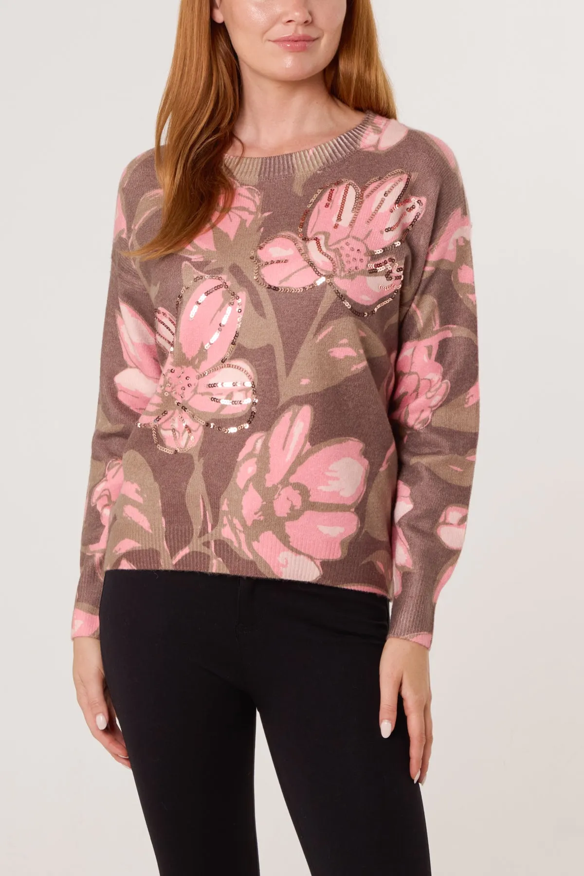 Flower Sequin Detailed Jumper sold by Blue Vanilla product image thumbnail 2