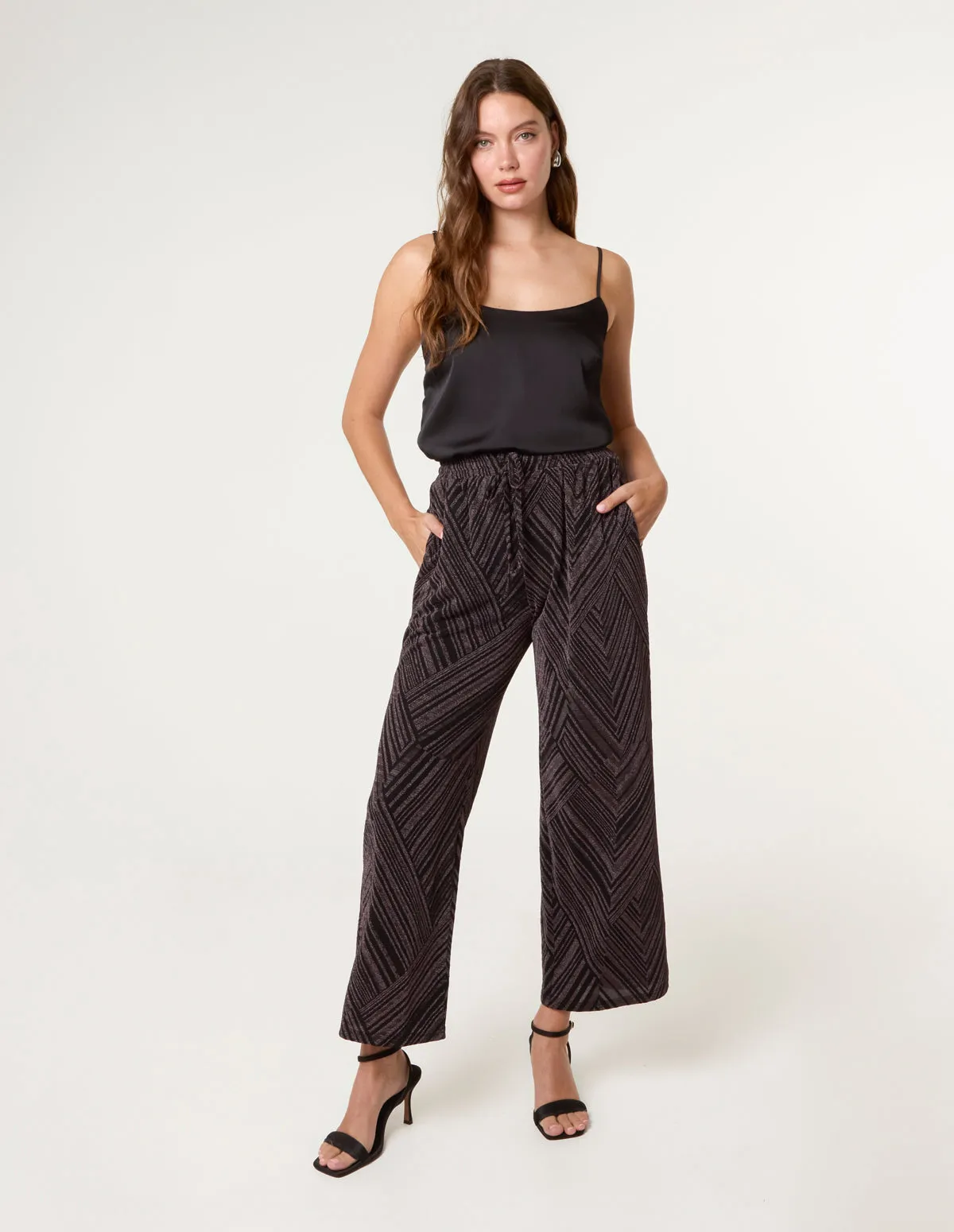 Draw Cord Lurex Trousers sold by Blue Vanilla