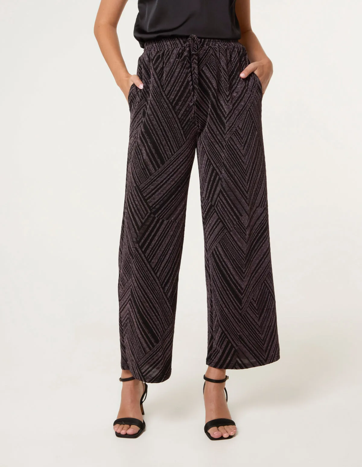 Draw Cord Lurex Trousers sold by Blue Vanilla product image thumbnail 2