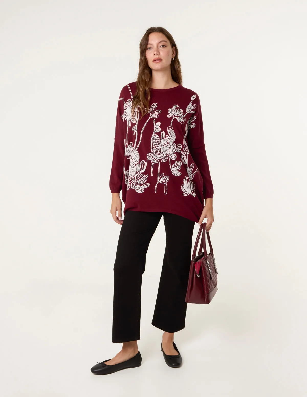 Embroidered Round Neck Jumper sold by Blue Vanilla product image thumbnail 3