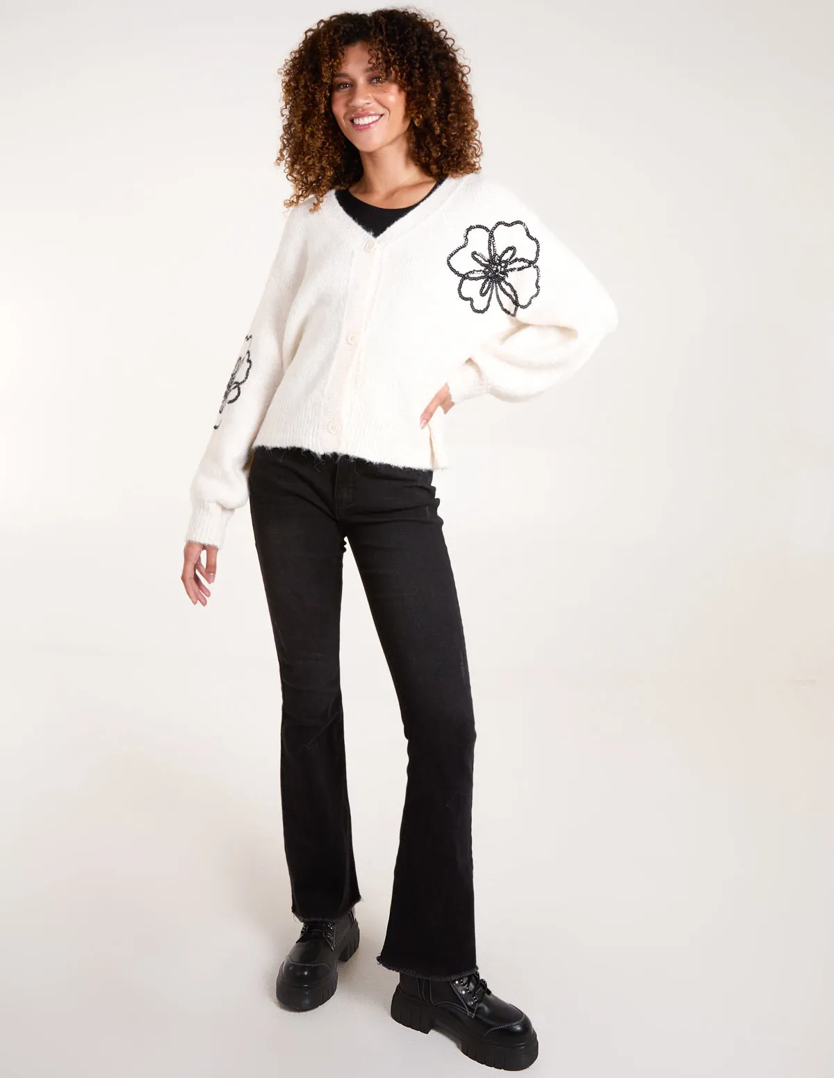 Flower Embroidery Cardigan sold by Blue Vanilla product image thumbnail 2