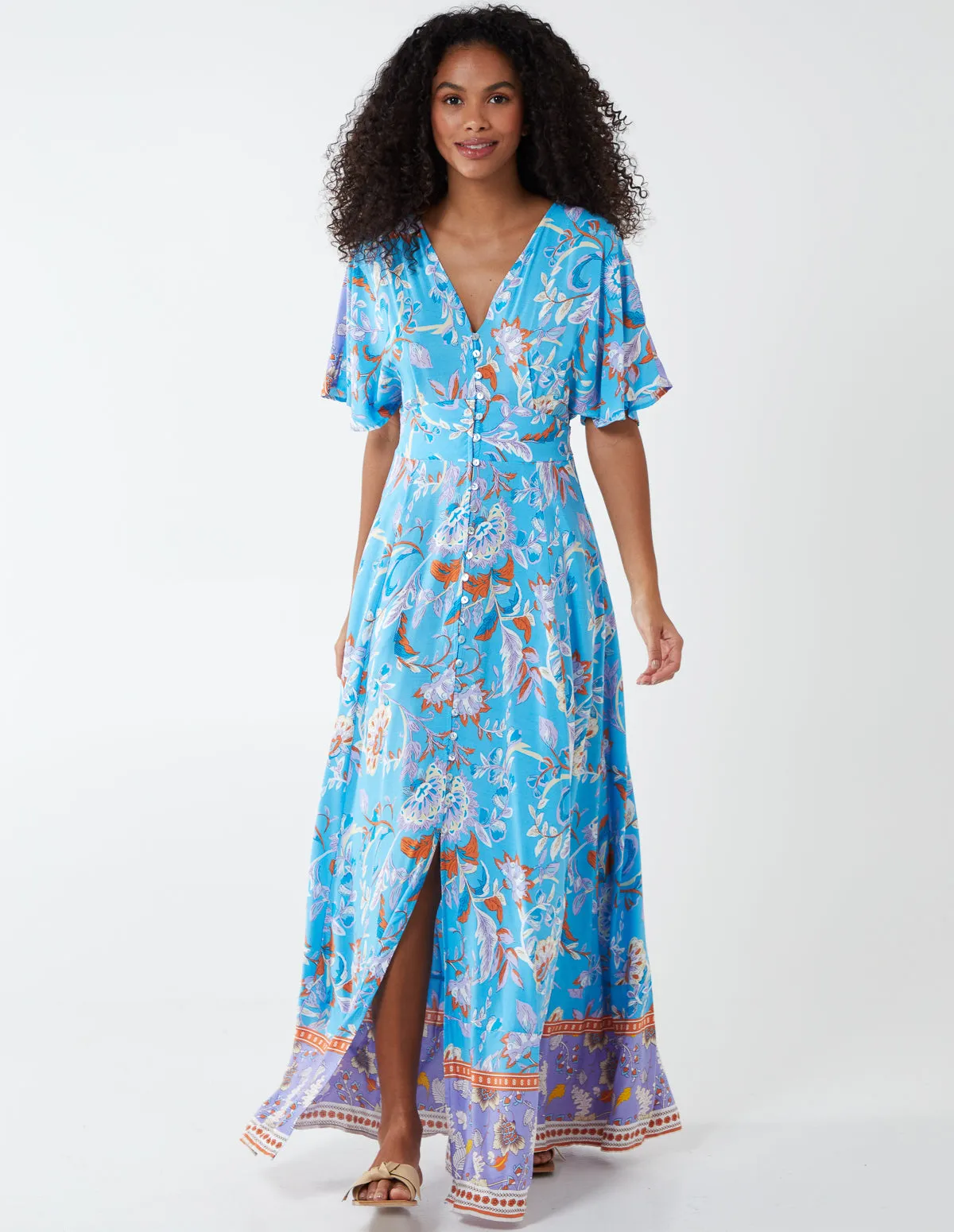 KAYLA - Button Through Maxi Dress sold by Blue Vanilla