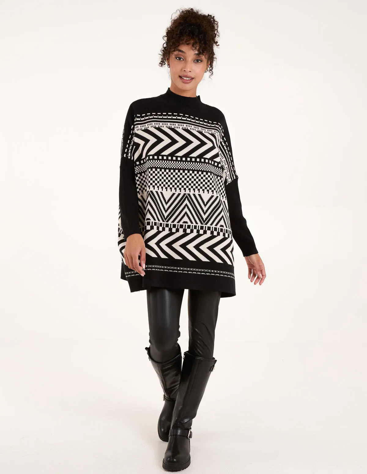 Abstract Print Round Neck Jumper sold by Blue Vanilla product image thumbnail 3