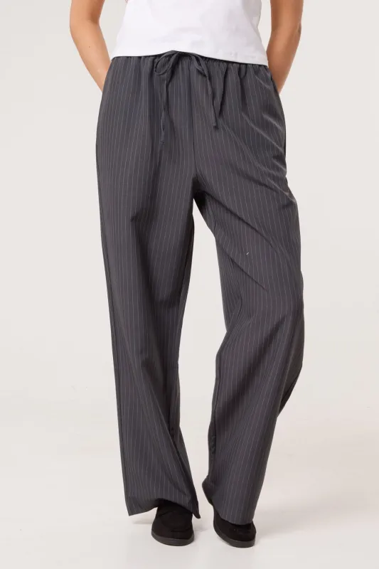 Elasticated Waist Pinstripe Trousers sold by Blue Vanilla