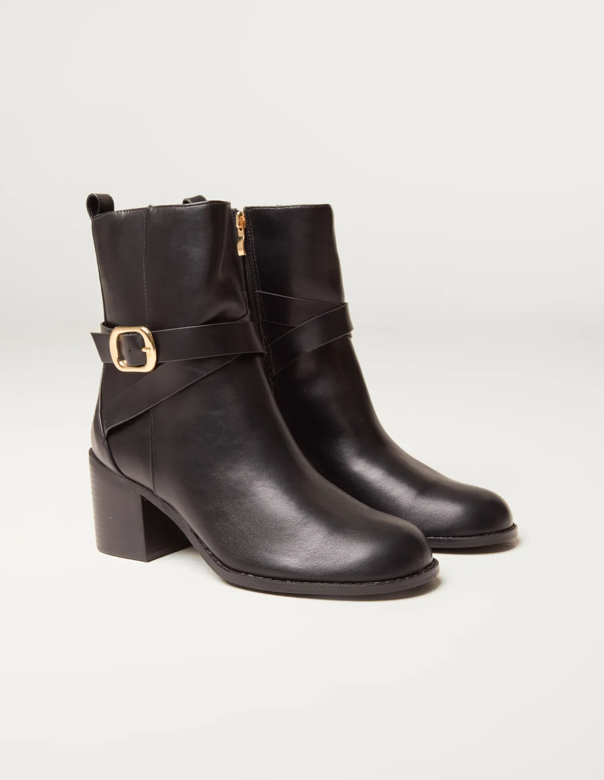 Buckle Detail Ankle Boots sold by Blue Vanilla