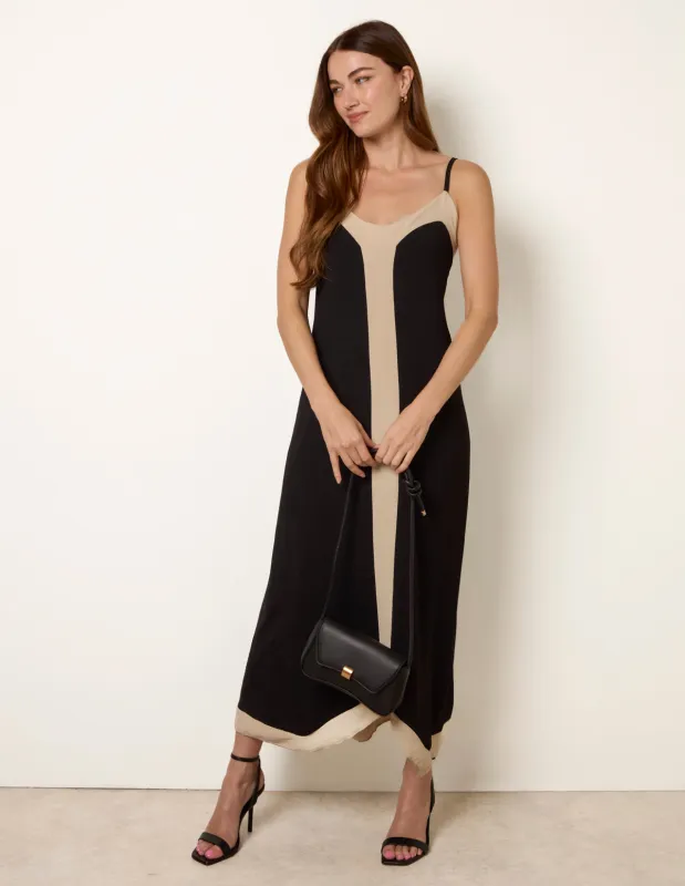 Panel Front Cami Dress sold by Blue Vanilla