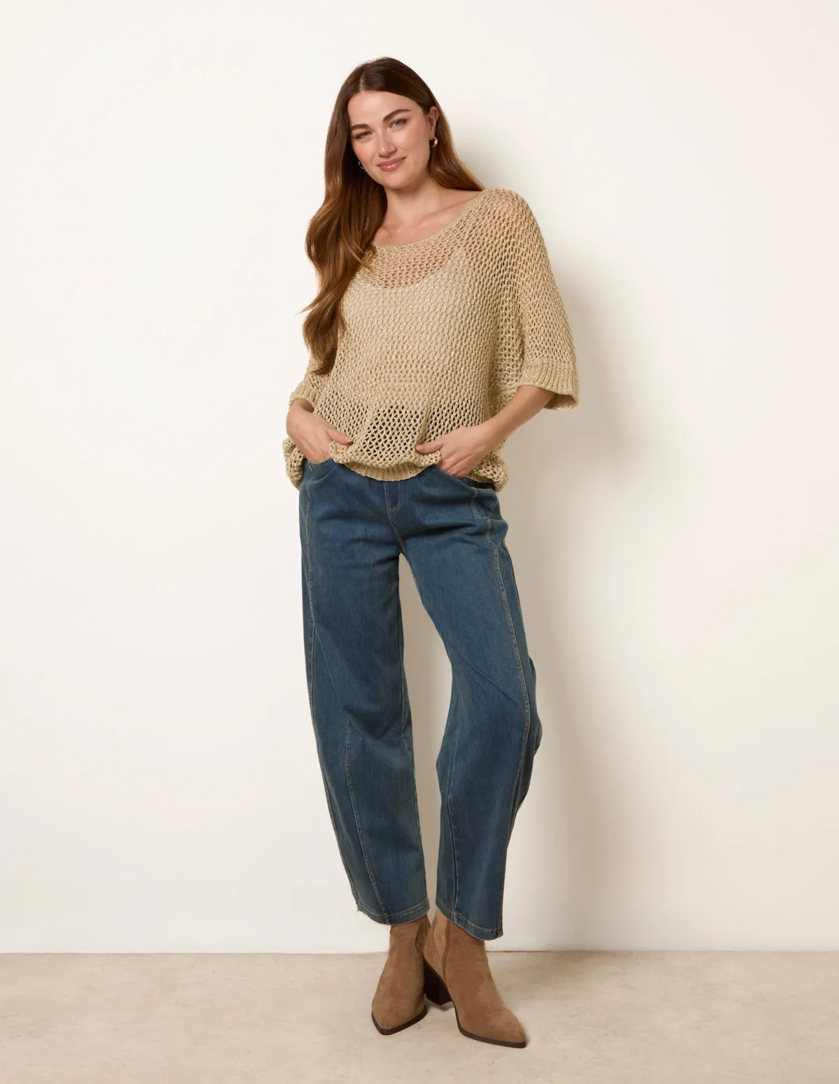 Metallic Crochet Top sold by Blue Vanilla product image thumbnail 2